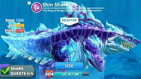 SHIN SHARKJIRA UNLOCKED & SHIN SHARKJIRA GAMEPLAY. Arctic Apocalypse Extinction | Hungry Shark ...