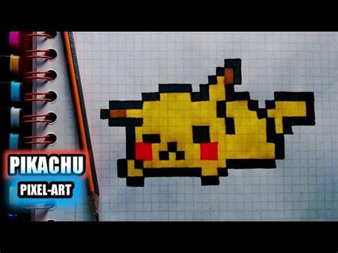 Como Dibujar A PIKACHU | PASO A PASO FACIL (Pixel Art) how to draw ...