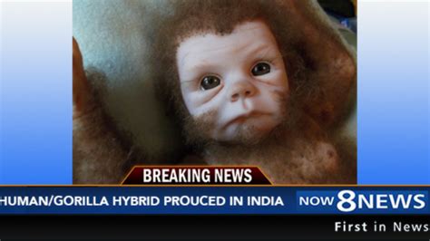 Human/Gorilla Hybrid Infant Born In India, Being Experimented On By ...