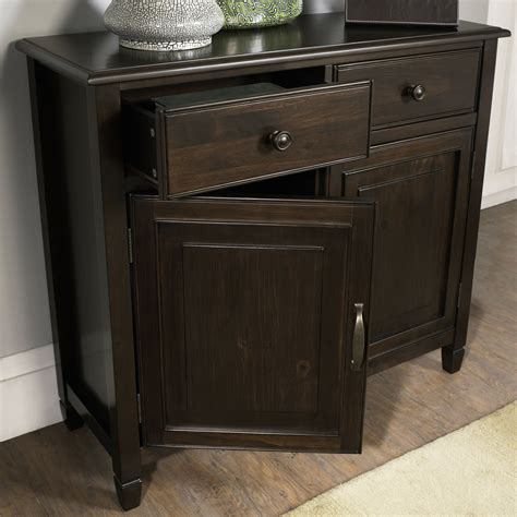 Simpli Home Connaught 2 Drawers and 2 Door Entryway Storage Cabinet ...