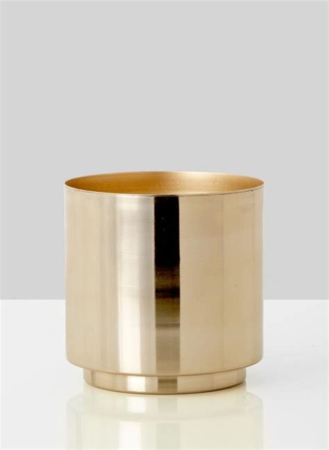 Modern Gold Vase – 5″ | I Do Events