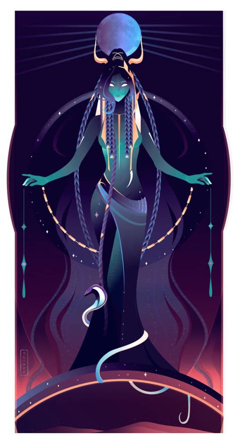 This French Artist Created 11 Beautiful Illustrations Of Ancient Egyptian Gods And Goddesses ...