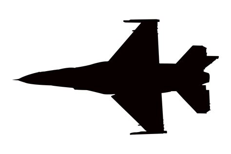 Fighter Jet Silhouette Graphic by Illustrately · Creative Fabrica