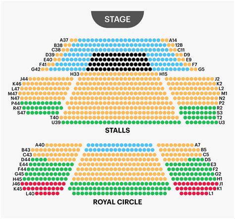 Prince Of Wales Theatre Seating Map - Prince Of Wales Theatre Seating Plan, HD Png Download ...