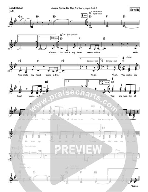 Jesus Come Be The Center Sheet Music PDF (Meredith Mauldin / UPPERROOM) - PraiseCharts