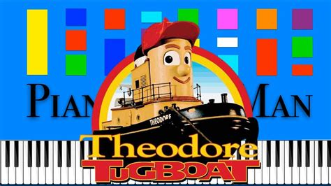 Theodore Tugboat Theme Song (Slow Easy Medium) Piano Tutorial 4K - YouTube