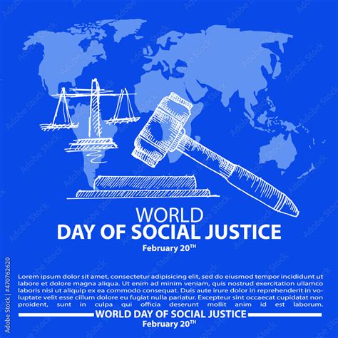 World Day of Social justice, poster and banner Stock Vector | Adobe Stock