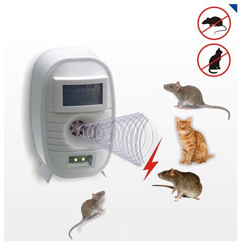 Rodent Mouse Repeller Ultrasonic Wave Mice Repellent Battery Powered ...