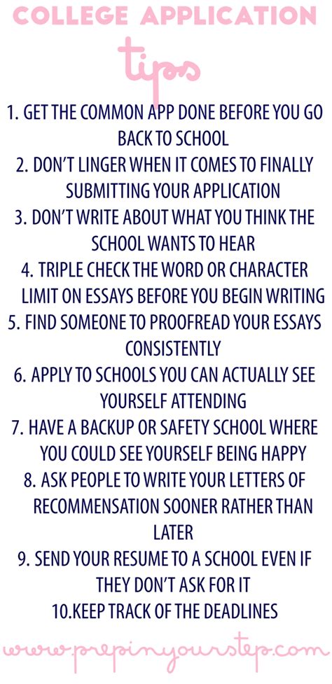 College application tips – Artofit