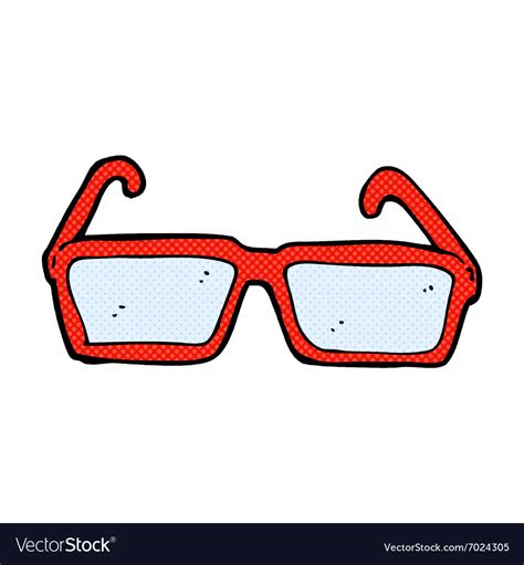 Comic cartoon spectacles Royalty Free Vector Image