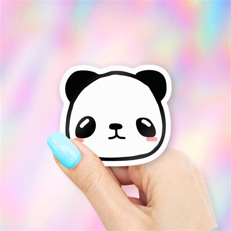 Cute Panda Sticker | Etsy