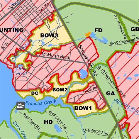 MCB Camp Lejeune Hunting Map (Updated 2022) map by DoD USMC Camp ...