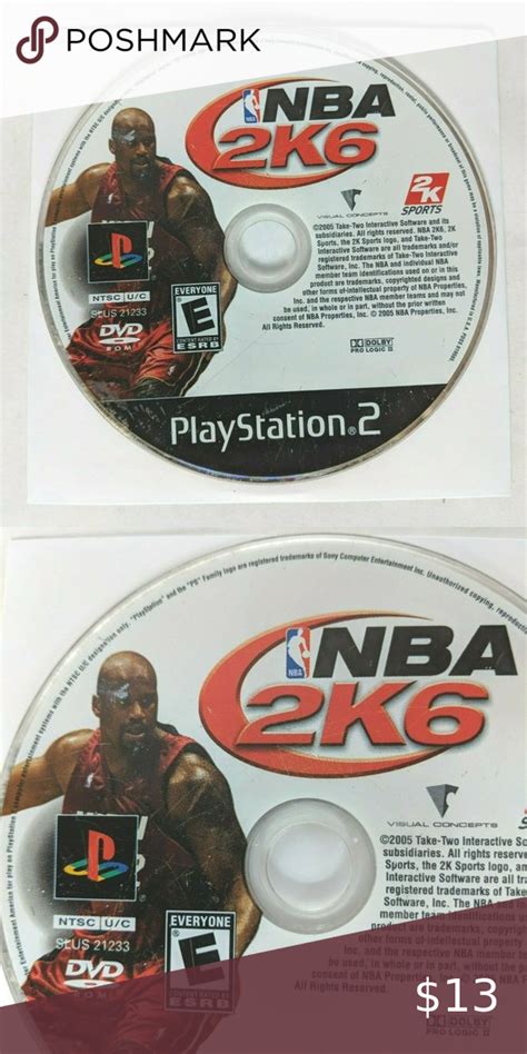 NBA 2K6 (Sony PlayStation 2, 2005) Game Disc Only Playstation 2, Sports ...