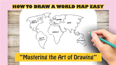 How to Draw a World Map Easy - YouTube