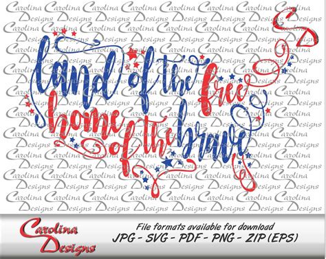 Land of the Free Home of the Brave - Etsy