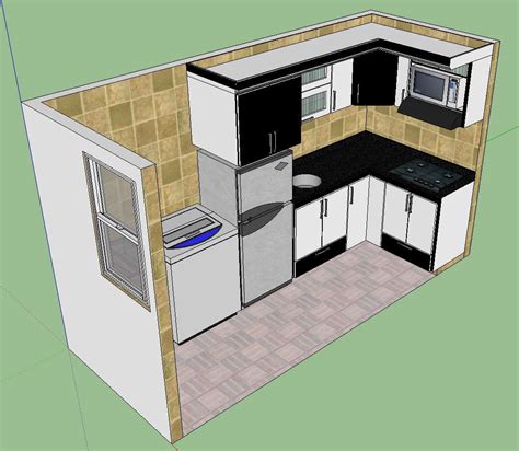 Modular Kitchen Design Sketch-up File - Cadbull