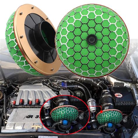 Green Sponge Air Filter for Cold Air Intake High Flow High Performance ...