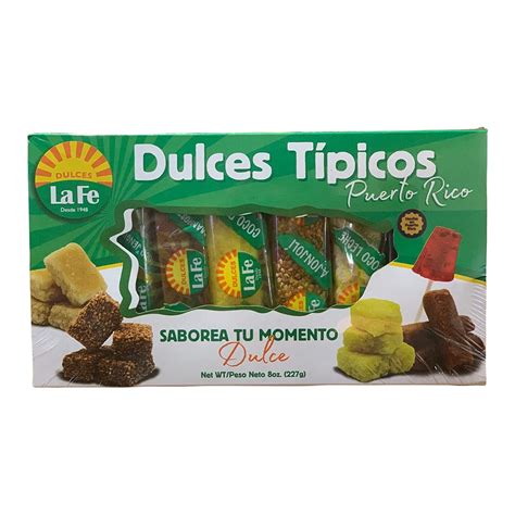 Assortment of Puerto Rican Candies By Fabrica De Dulces La Fe (8 Pieces) 1 Oz Each - Walmart.com