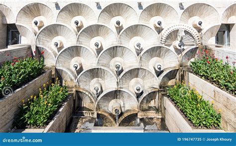 Yerevan Cascade Fountains in Yerevan, Armenia Editorial Image - Image ...