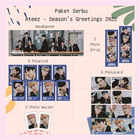 Jual [BISA COD] Paket Ateez - Season's Greetings | Ateez Season's Greetings | Kalender Ateez ...