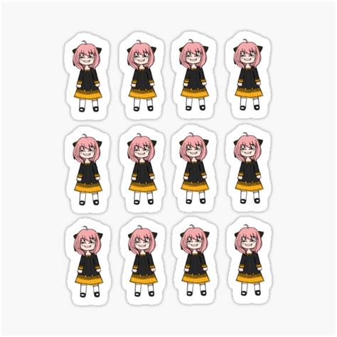 "Chibi anime girl" Sticker for Sale by Orionsartshop | Redbubble