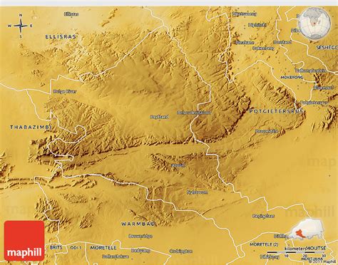 Physical 3D Map of WATERBERG