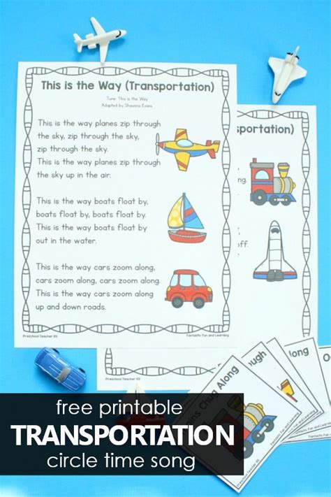 Transportation Preschool Circle Time Song - Fantastic Fun & Learning