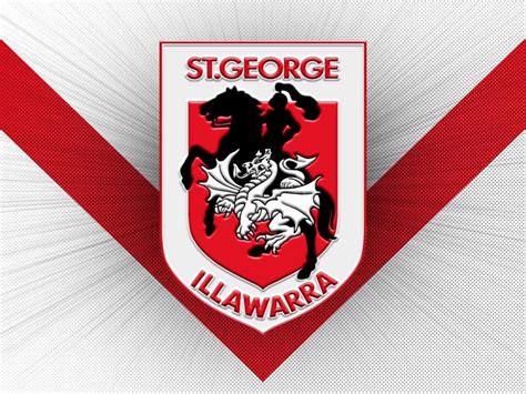 St.George Illawarra Dragons 2 | George & dragon, Abstract art tutorial ...