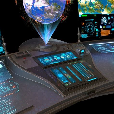 sci fi command panel 3d max | Futuristic technology, Future technology gadgets, Future ...