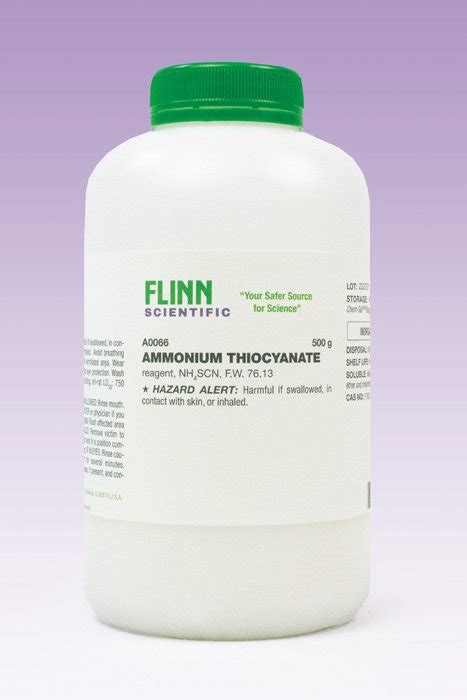 Flinn Chemicals, Ammonium Thiocyanate