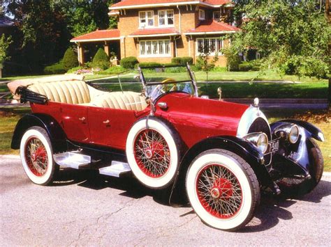 1920 Revere 5-Passenger Touring Car Red | 1920s car, Old classic cars, Vintage cars