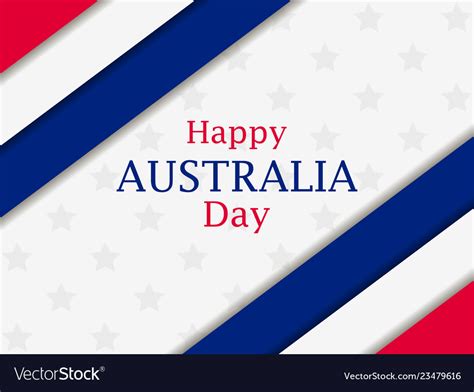 Happy australia day 26th january greeting card Vector Image