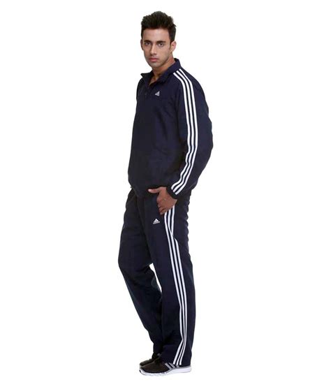 Adidas Navy Polyester Tracksuit For Men - Buy Adidas Navy Polyester ...