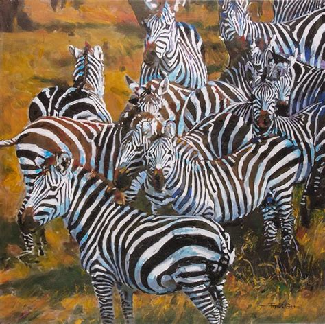 Zebra Herd - Frank Gee