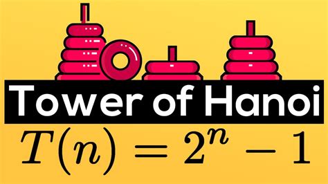 The Tower of Hanoi (Recursive Formula and Proof by Induction) - YouTube