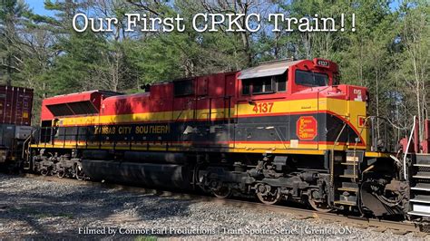 Our First CPKC Train!!! - YouTube