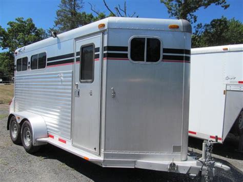 2000 Four Star 2 Horse Slant Bumper Pull Horse Trailer | Two Horse ...