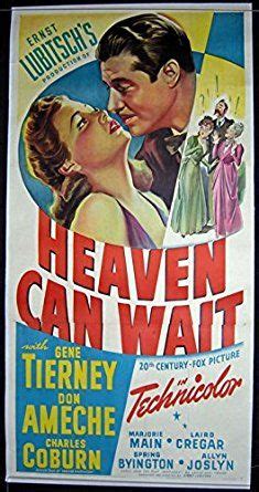 Heaven Can Wait (1943) Original Three Sheet Poster (41x81) | Heaven can ...