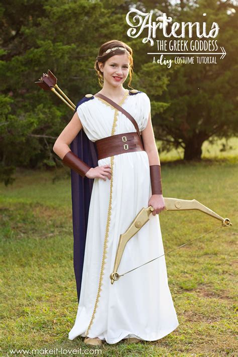 DIY Greek Goddess Costume: ARTEMIS | Make It & Love It | Greek goddess costume diy, Greek ...