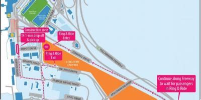 Melbourne airport terminal 4 map - Melbourne airport t4 map (Australia)