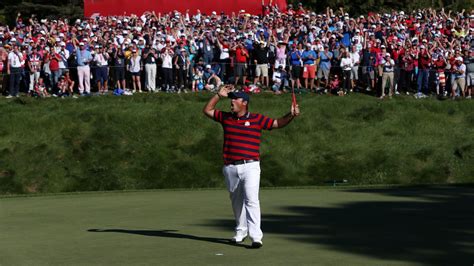 Ryder Cup: Patrick Reed erupts after holing out for eagle | Golf News | Sky Sports