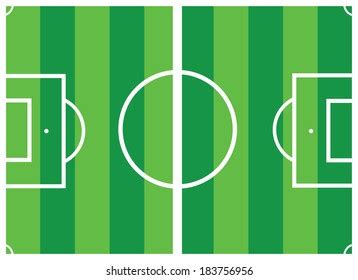 Green Vector Soccer Field Stock Vector (Royalty Free) 183756956 | Shutterstock