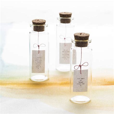 tiny message in a bottle by hollyanna | notonthehighstreet.com