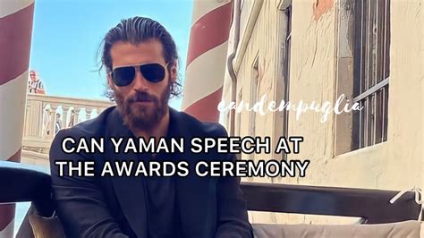 Can Yaman speech at awards ceremony 🥰 - YouTube