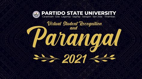 Partido State University | Student Recognition and Parangal 2021 - YouTube