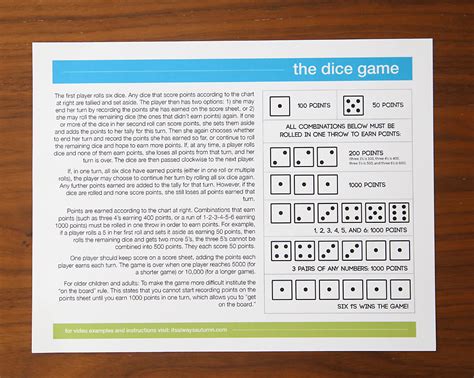 the dice game | fun & easy game for kids and adults - It's Always Autumn