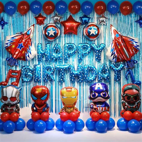 Superhero Birthday Party Decorations Kids Birthday Party Supplies Super ...