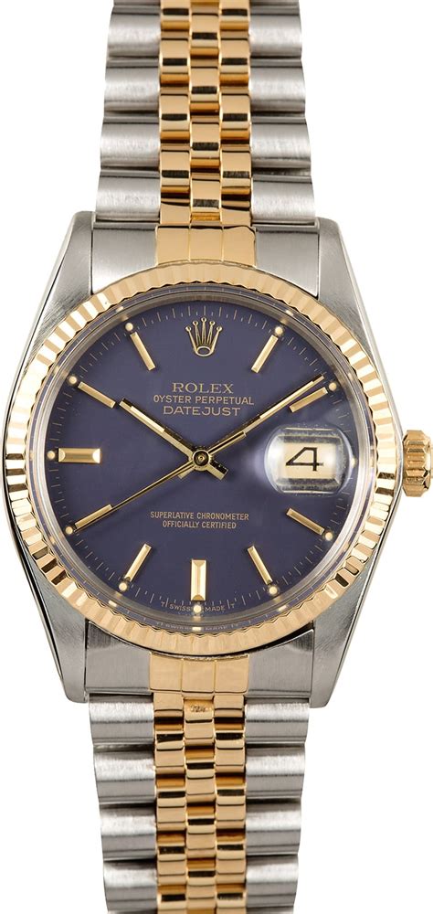 Rolex Datejust 1601 Blue Index Dial