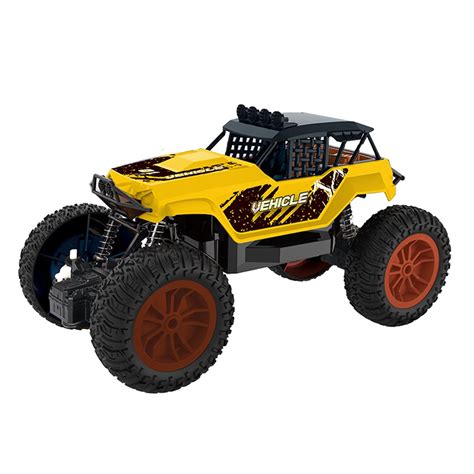 Monster Wheels 27Mhz Toy Vehicle Remote Control Monster Truck - Yellow ...