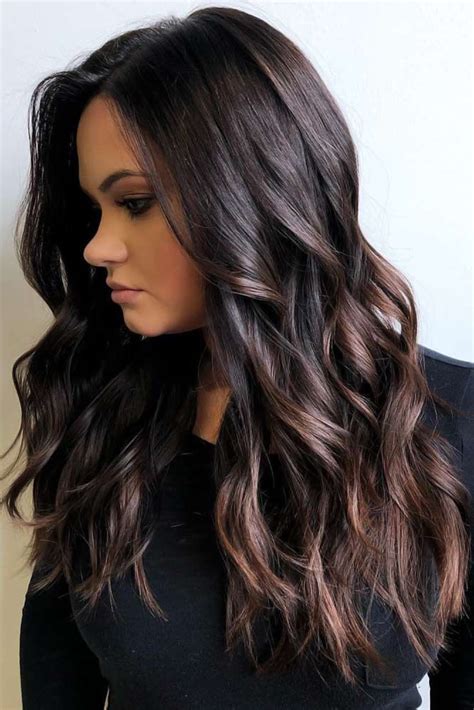 Medium length black hair with highlights | Highlighted Hairstyles For ...